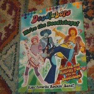 NWT Vintage Retro 2007 DOODLEBOPS kids ROCKIN BAND Coloring & Activity Fun Book